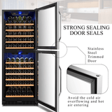 Lanbo 130 Bottle Dual Door Wine Cooler LW133DD - Lanbo - Buy at Wine Coolers Online