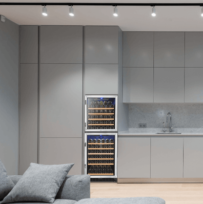 Lanbo 130 Bottle Dual Door Wine Cooler LW133DD - Lanbo - Buy at Wine Coolers Online
