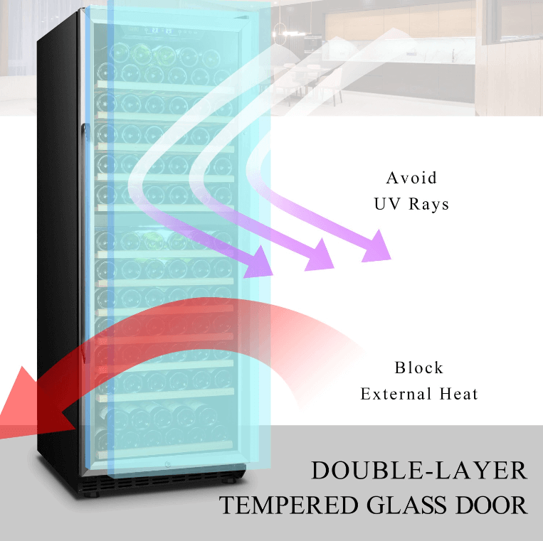 Lanbo 141 Bottle Dual Zone Wine Cooler LW142D - Lanbo - Buy at Wine Coolers Online