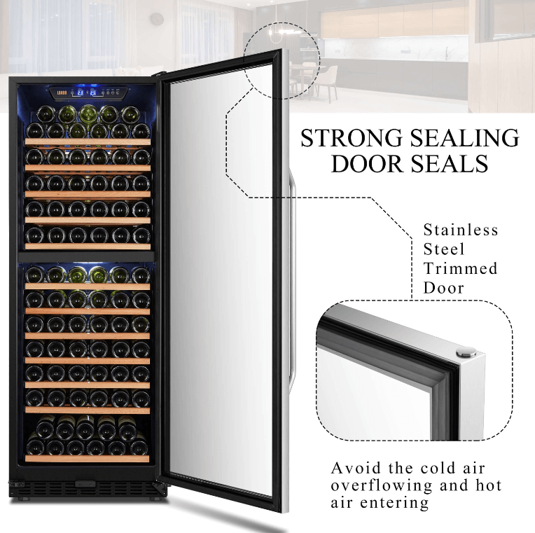 Lanbo 141 Bottle Dual Zone Wine Cooler LW142D - Lanbo - Buy at Wine Coolers Online