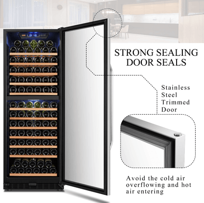 Lanbo 141 Bottle Dual Zone Wine Cooler LW142D - Lanbo - Buy at Wine Coolers Online