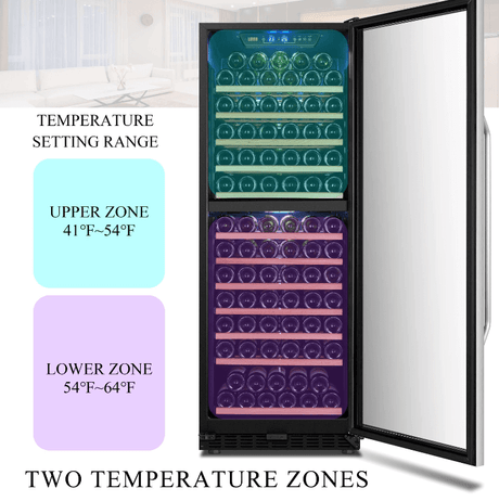 Lanbo 141 Bottle Dual Zone Wine Cooler LW142D - Lanbo - Buy at Wine Coolers Online