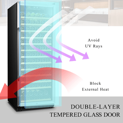 Lanbo 143 Bottle Single Zone Wine Cooler LW155S - Lanbo - Buy at Wine Coolers Online