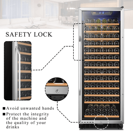 Lanbo 143 Bottle Single Zone Wine Cooler LW155S - Lanbo - Buy at Wine Coolers Online