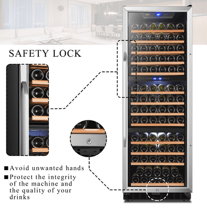 Lanbo 143 Bottle Triple Zone Wine Cooler LW144T - Lanbo - Buy at Wine Coolers Online