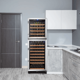 Lanbo 152 Bottle Dual Door Wine Cooler LW162DD - Lanbo - Buy at Wine Coolers Online