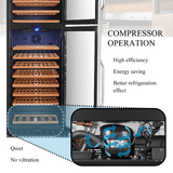 Lanbo 152 Bottle Dual Door Wine Cooler LW162DD - Lanbo - Buy at Wine Coolers Online