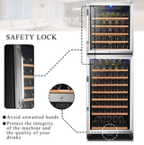 Lanbo 152 Bottle Dual Door Wine Cooler LW162DD - Lanbo - Buy at Wine Coolers Online