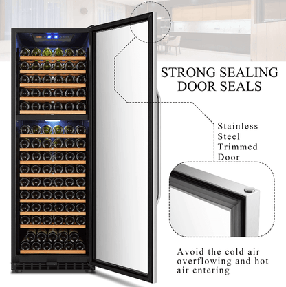 Lanbo 154 Bottle Dual Zone Wine Cooler LW165D - Lanbo - Buy at Wine Coolers Online