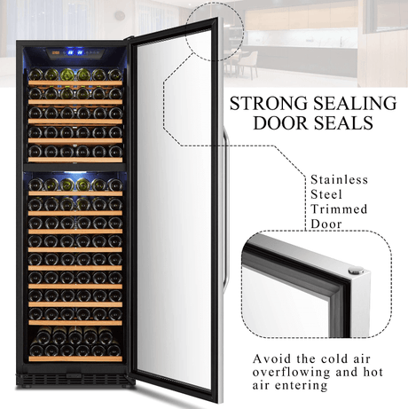 Lanbo 154 Bottle Dual Zone Wine Cooler LW165D - Lanbo - Buy at Wine Coolers Online