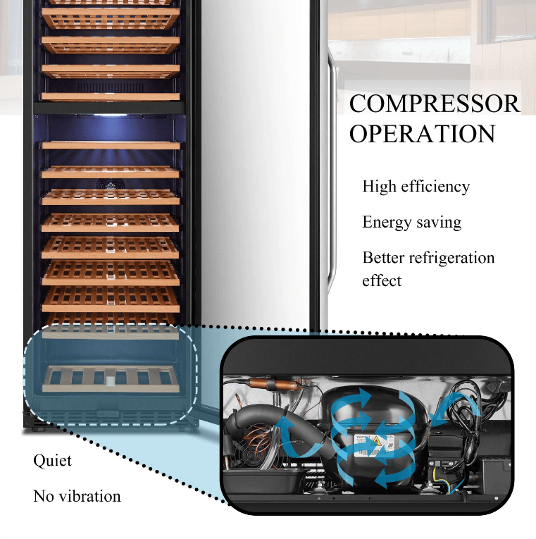 Lanbo 154 Bottle Dual Zone Wine Cooler LW165D - Lanbo - Buy at Wine Coolers Online