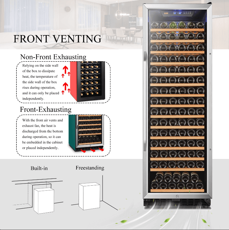 Lanbo 165 Bottle Single Zone Wine Cooler LW177S - Lanbo - Buy at Wine Coolers Online