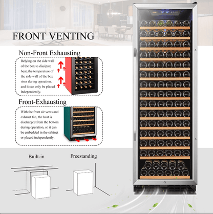 Lanbo 165 Bottle Single Zone Wine Cooler LW177S - Lanbo - Buy at Wine Coolers Online