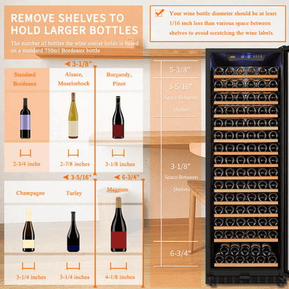 Lanbo 165 Bottle Single Zone Wine Cooler LW177S - Lanbo - Buy at Wine Coolers Online