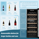 Lanbo 20 Inch 64 Bottle Dual Zone Freestanding Wine Cooler - LW80D - Lanbo - Buy at Wine Coolers Online