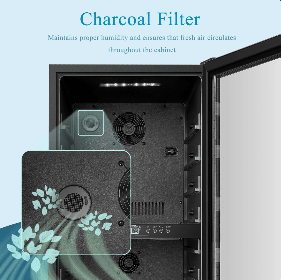 Lanbo 20 Inch 64 Bottle Dual Zone Freestanding Wine Cooler - LW80D - Lanbo - Buy at Wine Coolers Online