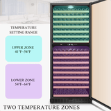 Lanbo 287 Bottle Dual Zone Wine Cooler - LW306D - Lanbo - Buy at Wine Coolers Online