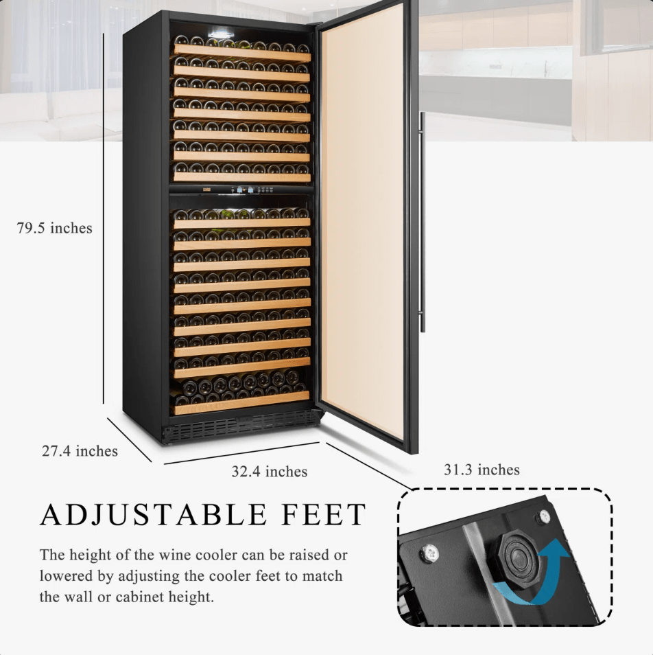 Lanbo 287 Bottle Dual Zone Wine Cooler - LW306D - Lanbo - Buy at Wine Coolers Online