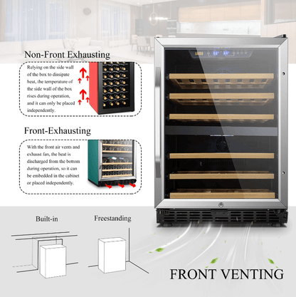 Lanbo 44 Bottle Dual Zone Wine Cooler LW46D - Lanbo - Buy at Wine Coolers Online