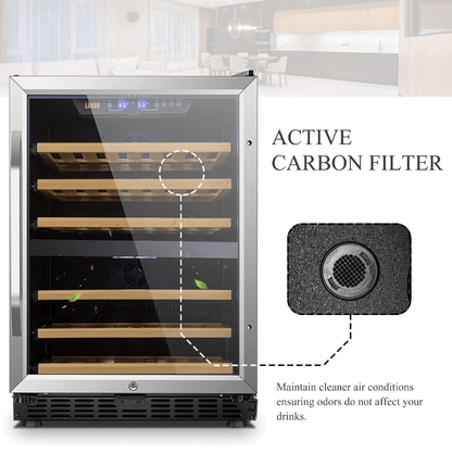 Lanbo 44 Bottle Dual Zone Wine Cooler LW46D - Lanbo - Buy at Wine Coolers Online