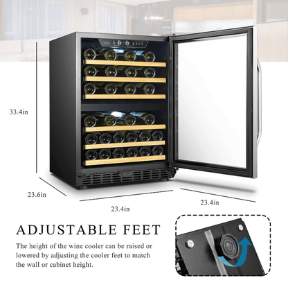 Lanbo 44 Bottle Dual Zone Wine Cooler LW46D - Lanbo - Buy at Wine Coolers Online