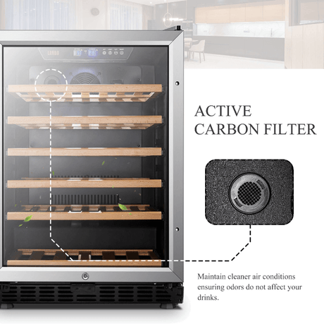 Lanbo 51 Bottle Single Zone Wine Cooler LW52S - Lanbo - Buy at Wine Coolers Online