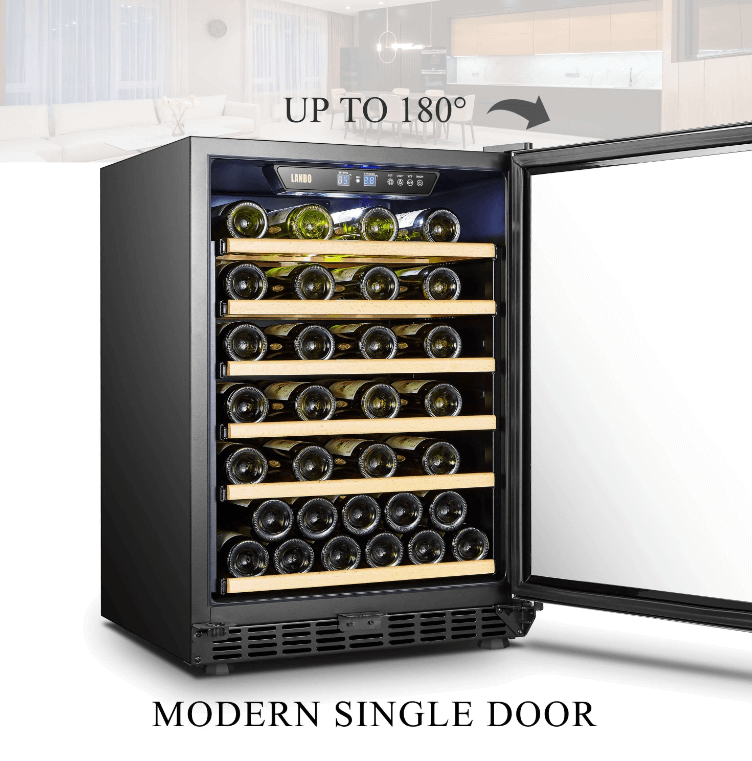 Lanbo 51 Bottle Single Zone Wine Cooler LW52S - Lanbo - Buy at Wine Coolers Online