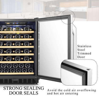Lanbo 51 Bottle Single Zone Wine Cooler LW52S - Lanbo - Buy at Wine Coolers Online