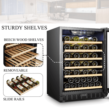 Lanbo 51 Bottle Single Zone Wine Cooler LW52S - Lanbo - Buy at Wine Coolers Online