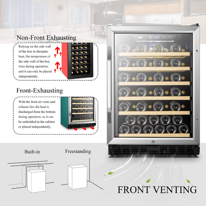 Lanbo 51 Bottle Single Zone Wine Cooler LW52S - Lanbo - Buy at Wine Coolers Online
