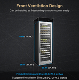Lanbopro 143 Bottle Triple Zone Wine Cooler LP168T - Lanbo - Buy at Wine Coolers Online