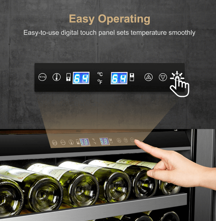 Lanbopro 143 Bottle Triple Zone Wine Cooler LP168T - Lanbo - Buy at Wine Coolers Online