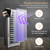 Lanbopro 143 Bottle Triple Zone Wine Cooler LP168T - Lanbo - Buy at Wine Coolers Online