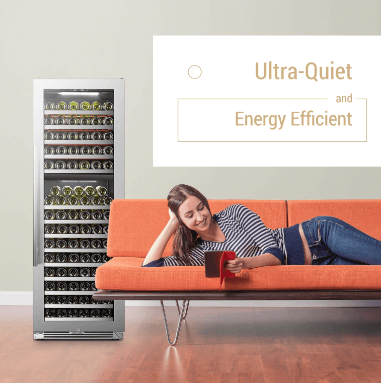 Lanbopro 153 Bottle Dual Zone Wine Cooler LP168D - Lanbo - Buy at Wine Coolers Online