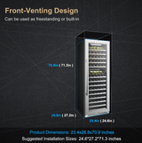 Lanbopro 153 Bottle Dual Zone Wine Cooler LP168D - Lanbo - Buy at Wine Coolers Online