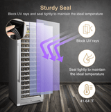 Lanbopro 164 Bottle Single Zone Wine Cooler LP168S - Lanbo - Buy at Wine Coolers Online