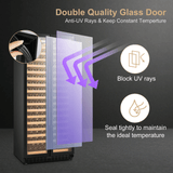 Lanbopro 257 Bottle Single Zone Wine Cooler LP328S - Lanbo - Buy at Wine Coolers Online