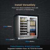Lanbopro 30 Inch Wine and Beverage Cooler LP66B - Lanbo - Buy at Wine Coolers Online