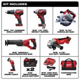 Milwaukee M18 Cordless Lithium-Ion 6-Tool Combo Kit