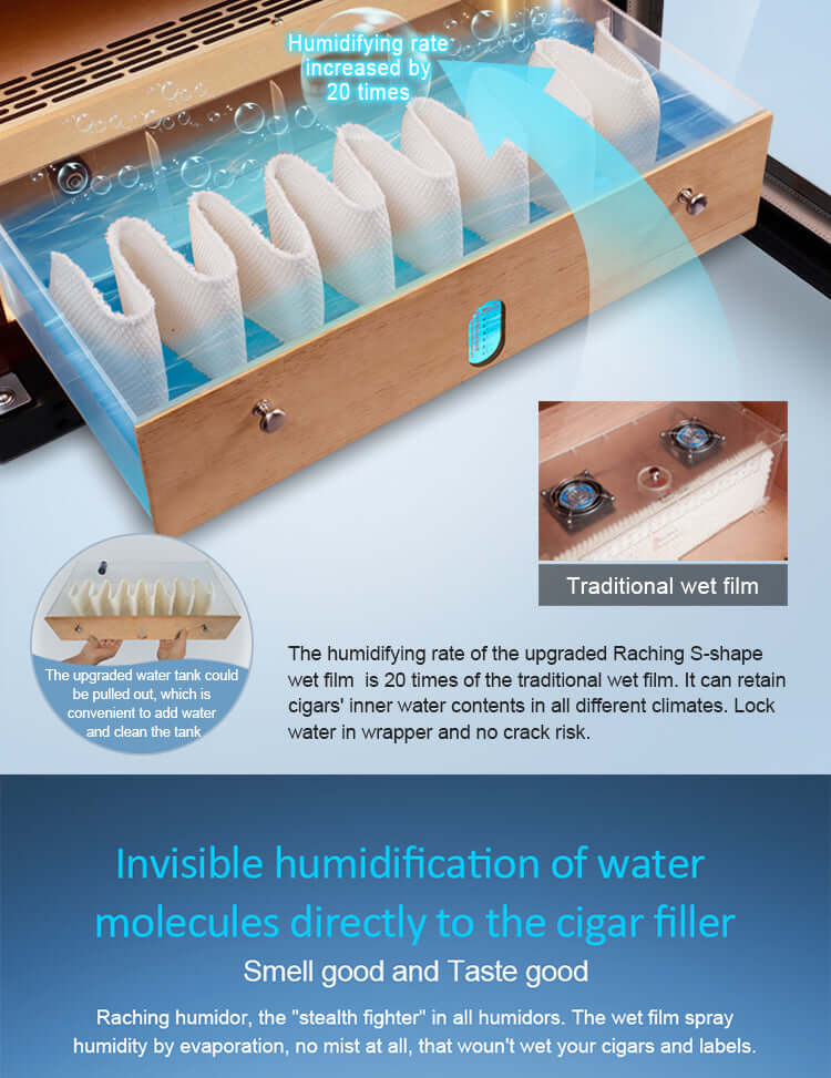 Raching Climate Controlled Cigar Humidor C330A - Raching - Buy at Wine Coolers Online