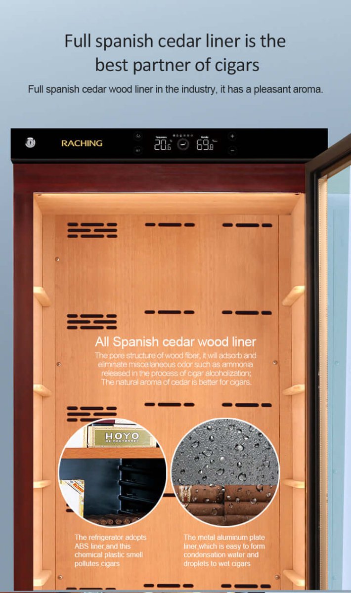 Raching Climate Controlled Cigar Humidor C330A - Raching - Buy at Wine Coolers Online