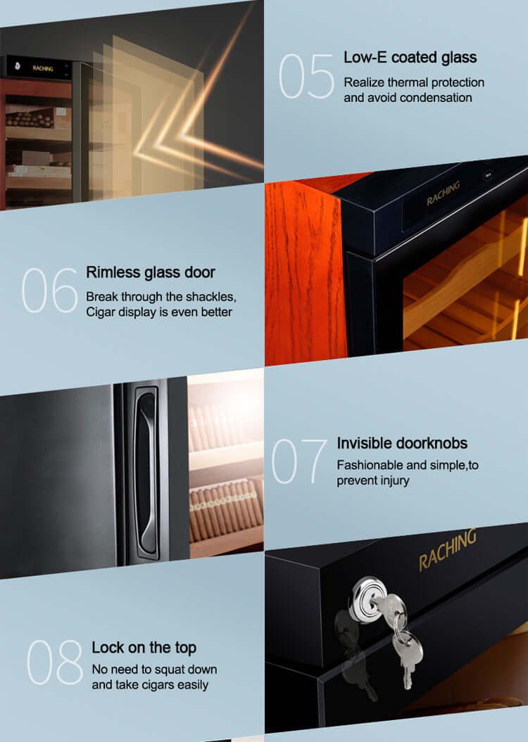 Raching Climate Controlled Cigar Humidor C380A - Raching - Buy at Wine Coolers Online