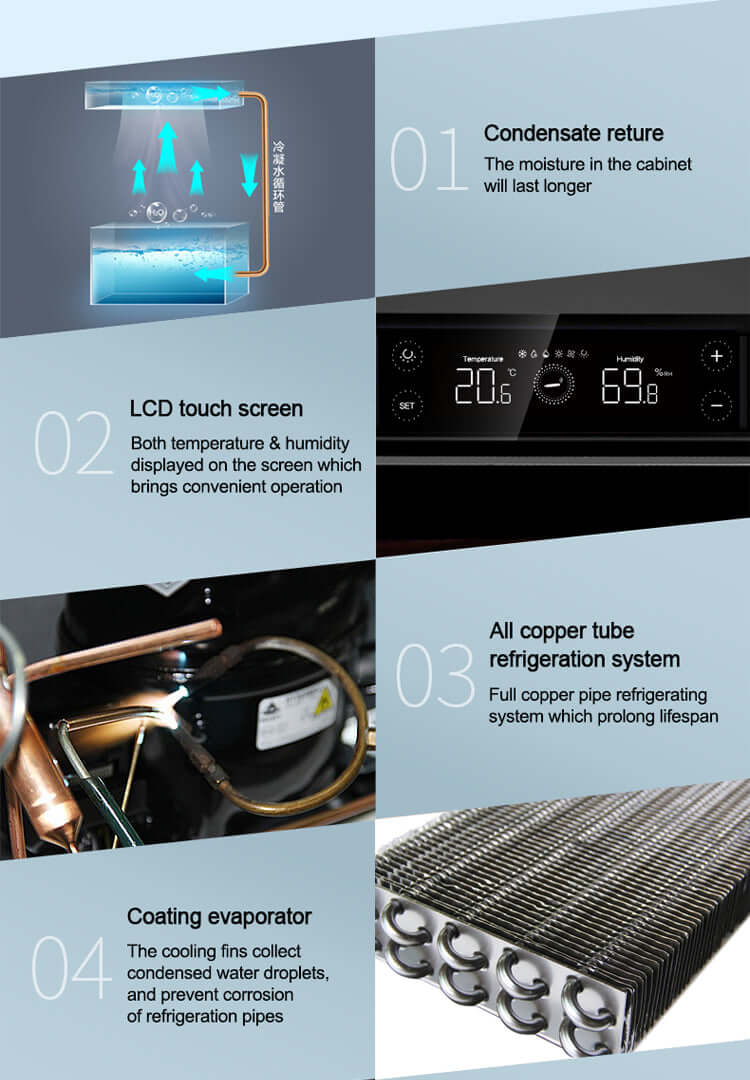 Raching Climate Controlled Cigar Humidor C380A - Raching - Buy at Wine Coolers Online