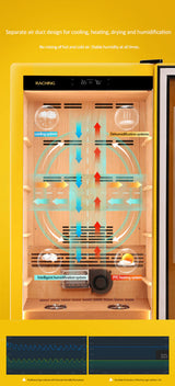 Raching COH300A Premium Oak Cigar Humidor Cabinet | 1100+ Cigars - Raching - Buy at Wine Coolers Online