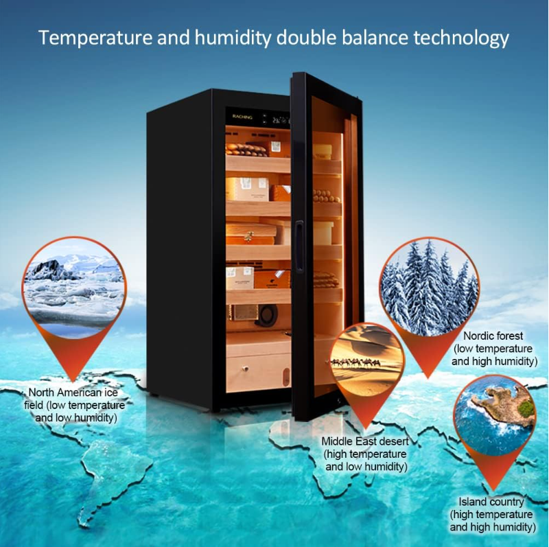 Raching MA50 Electric Humidor Cabinet | 500 Cigars - Raching - Buy at Wine Coolers Online