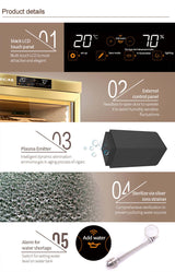Raching MON1800 Precision Climate Controlled Cigar Humidor Cabinet - Raching - Buy at Wine Coolers Online