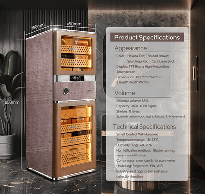Raching RR980 Cigar Humidor - Raching - Buy at Wine Coolers Online