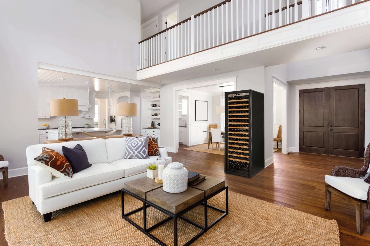 Transtherm Ermitage Glass Black Single Zone 182 Bottle Wine Cooler - Transtherm - Buy at Wine Coolers Online