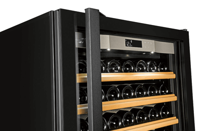 Transtherm Ermitage Glass Black Single Zone 182 Bottle Wine Cooler - Transtherm - Buy at Wine Coolers Online