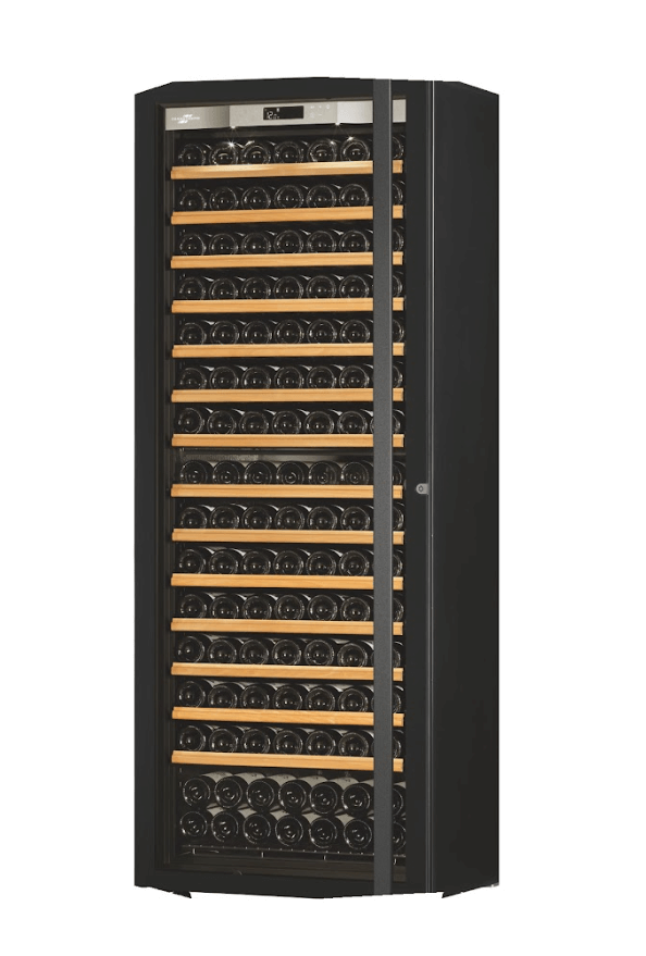 Transtherm Ermitage Glass Black Single Zone 182 Bottle Wine Cooler - Transtherm - Buy at Wine Coolers Online